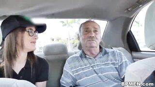 Akira Shell is boned by old guy in front of