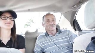 Akira Shell is boned by old guy in front of
