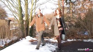Real Red Fellatio Street Whore Outside No Condom Sex with Stranger