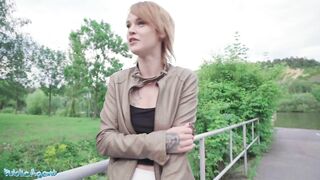 Outdoor Agent Red Fellatio Ariela Donovan fuck into a tunnel