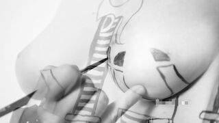 BARELY LEGAL CAMGIRL BODY PAINTING AT ITS BEST