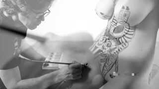 BARELY LEGAL CAMGIRL BODY PAINTING AT ITS BEST