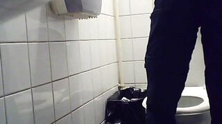 only adult twat with mouth peeing inside the public mall toiletstall, spycam