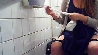 only adult twat with mouth peeing inside the public mall toiletstall, spycam