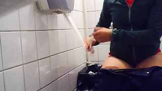 only adult twat with mouth peeing inside the public mall toiletstall, spycam