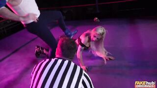 Huge Boobs Blonde Girls Fucking and Fighting Huge Large Titted Squirt Orgasm