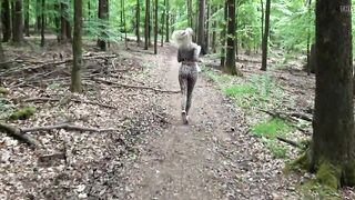 My hottest public screwed - banged across the forest