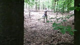 My hottest public screwed - banged across the forest