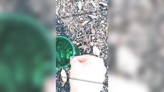 Demons Pissing into three Cups
