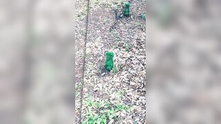 Demons Pissing into three Cups