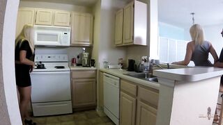 Blows and fucks her step brother
