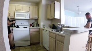 Blows and fucks her step brother