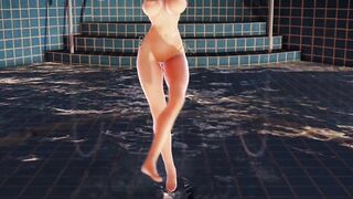Mmd R18 Short Chan Yeah Ohh Yeah Pool Nude Party with Huge