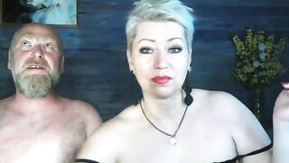 Real Old Lovers Addams-Family Pounded into their Suburban House; Blowing Nipples, Penis
