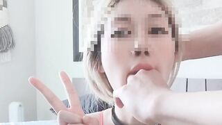 韩国母狗金志昤 拳交　调教