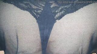 Sentou gostoso de camisola e fio dental