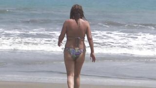 OLDER FIANCE, COMPILATION OF SEXUAL MOMENTS ON THE BEACH, FUCKING,