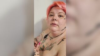 BBW Smoking into Bath Tub
