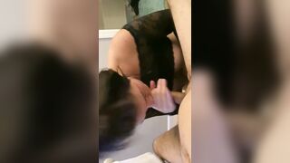 cougar offer Sloppy BLOWJOB to Next Door