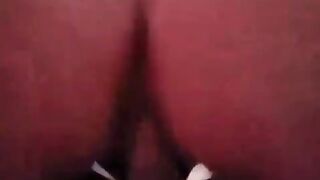 Teenie with Long Butt Riding Cock backwards