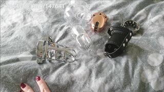 See my Penis Cage Collection for Chastity Feet Cuckold (Spiked Etc. Enjoy