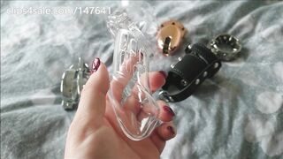 See my Penis Cage Collection for Chastity Feet Cuckold (Spiked Etc. Enjoy