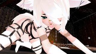 Fetish Strap Fox Women Warms you up inside Snowed into Cabin Sword