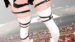 Fetish Strap Fox Women Warms you up inside Snowed into Cabin Sword