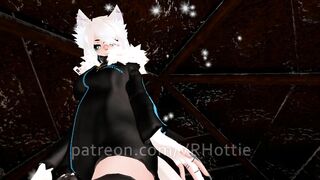 Fetish Strap Fox Women Warms you up inside Snowed into Cabin Sword