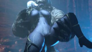 Humongous Dick Fucks Blue Hot into Cave