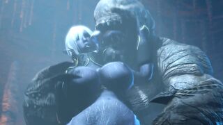 Humongous Dick Fucks Blue Hot into Cave