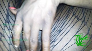 Tag Team Petite Thin goddess Fit African Skank taking Turns into Whore