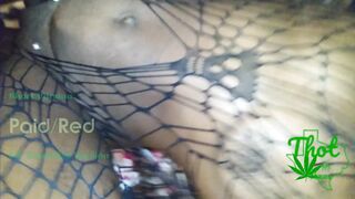 Tag Team Petite Thin goddess Fit African Skank taking Turns into Whore