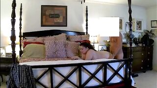 Marie the nasty whore bent over the bed