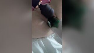 First 19 Year Old Fisting. Bottle inside little Twat. Real Orgasm