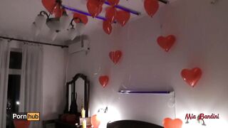 Romantic valentines day surprise for my love turned to goddess sex