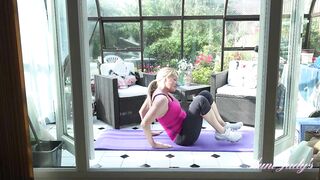 AuntJudys - 42yr-mature Huge Tit mom Jade's Cutie Big Titted Workout