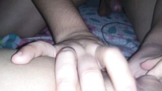 Putting my Tongue and my both Thumbs in Hispanic Young Hotwife Home