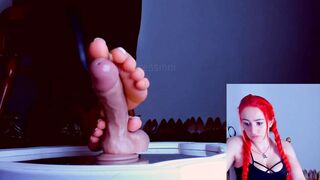 Feet Stream Record Toes Showing Off the Penis - Mistressinni CB