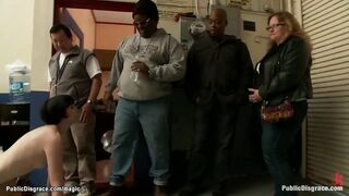 Punk hoe nailed inside outside garage