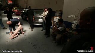 Punk hoe nailed inside outside garage