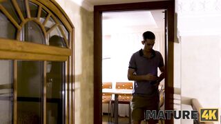 MATURE4K. Man and stepmother are carnal being united inside single