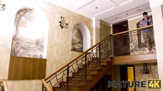 MATURE4K. Man and stepmother are carnal being united inside single