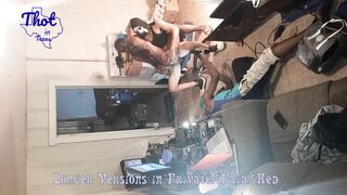 Black Mom two Ebony Men Tag Team take Turns into Film Studio