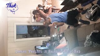 Black Mom two Ebony Men Tag Team take Turns into Film Studio