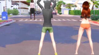 Dancing inside the Streets three