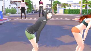 Dancing inside the Streets three