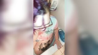 Kitten Gets Soaked into her new Shirt