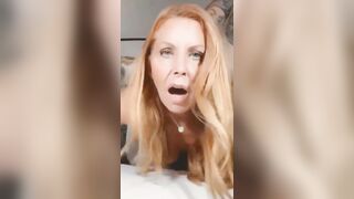 Red Head mom Gets Pounded inside Doggy with Long Cummed