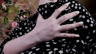 Mommy Sexually Plays with her Long Breasts